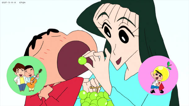 ゆずのマスコットキャラクターが アニメ クレヨンしんちゃん op映像に登場 okmusic