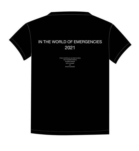 『Silence Resistance』Tシャツ：黒（裏）