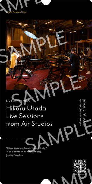 『Hikaru Utada Live Sessions from Air Studios』メモリアルチケット