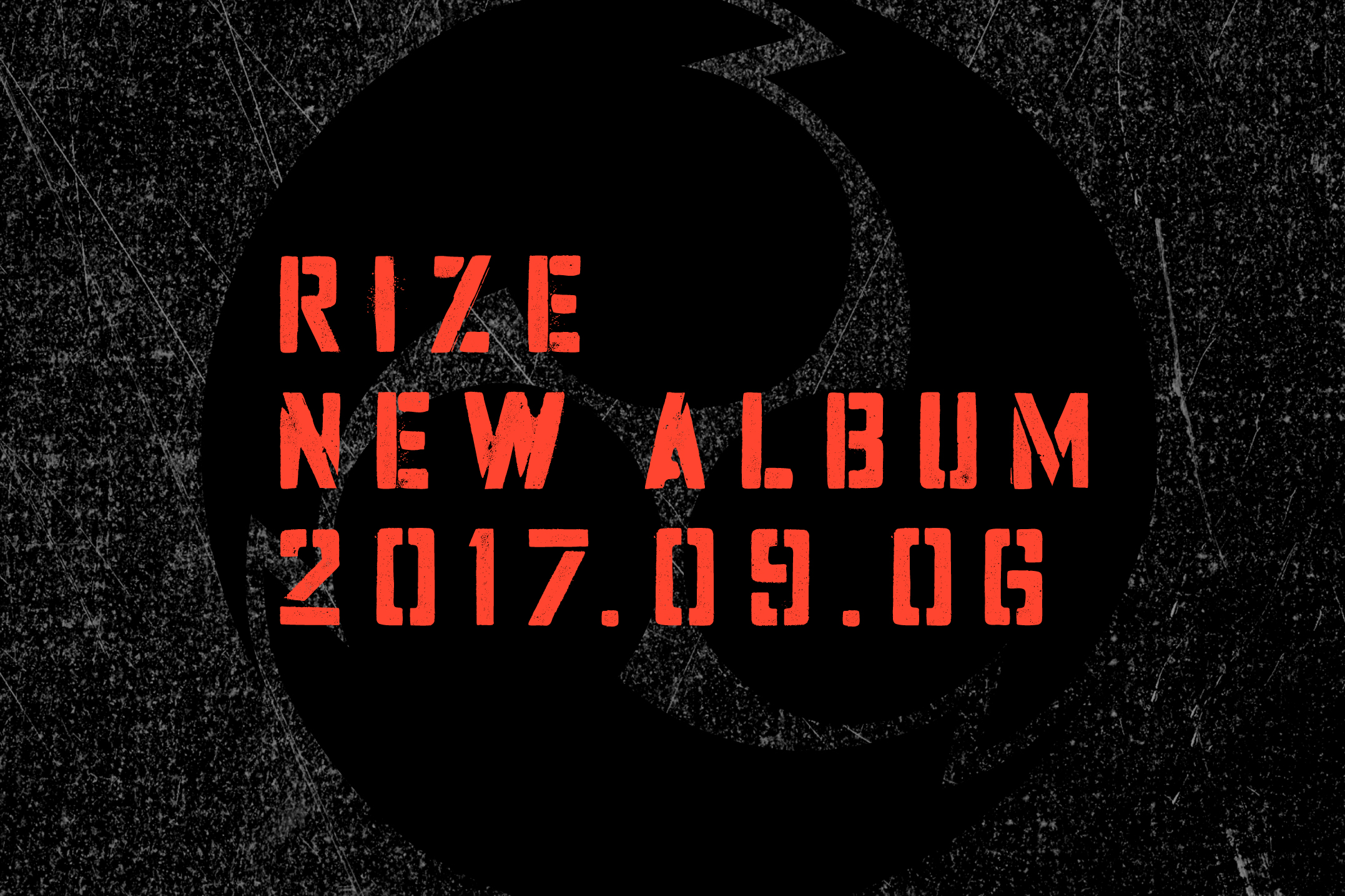 RIZE アルバムリリース告知画像　 