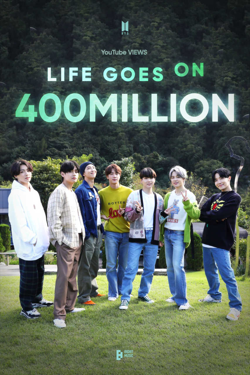 BTS 「Life Goes On」MVも4億回再生突破！  